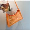 Fashion High Quality Pvc Handbag Transparent Eye-Catching Jelly Bag Zipper Multifunctional Simple Style Women'S Shoulder Bag New