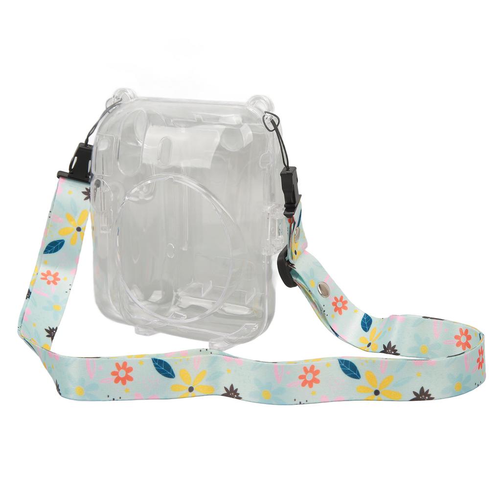 Instant Camera Case Kit Shoulder Strap Sticker Camera Case Durable Camera Protective Clear Case for