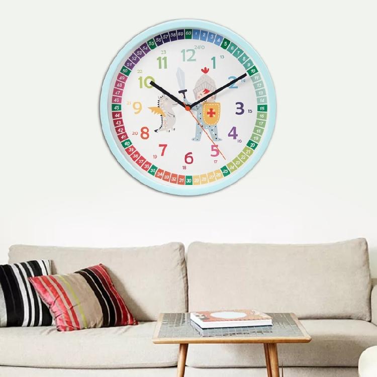 10inch Kids Learnings Clock, Kids Clock for Bedrooms, Playrooms Wall Decors