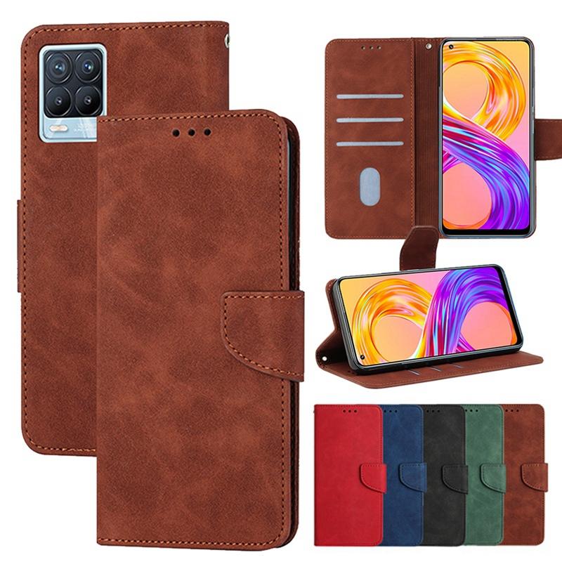 

Сплошной цветной матовый PU кожаный флип-чехол для Samsung Galaxy S20 FE S21 S22 A52 A53 Xiaomi Redmi 10A 10C Note 11S iPhone OPPO VIVO Крышка кошелька