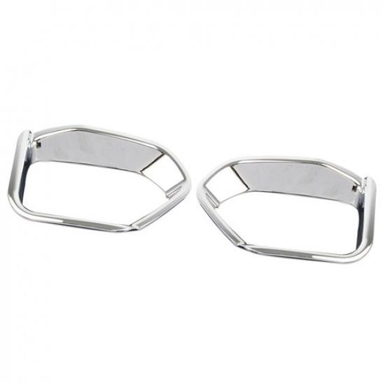 Chrome Rear Reflector Fog Light Surrounds Trim For Subaru Crosstrek 2018-