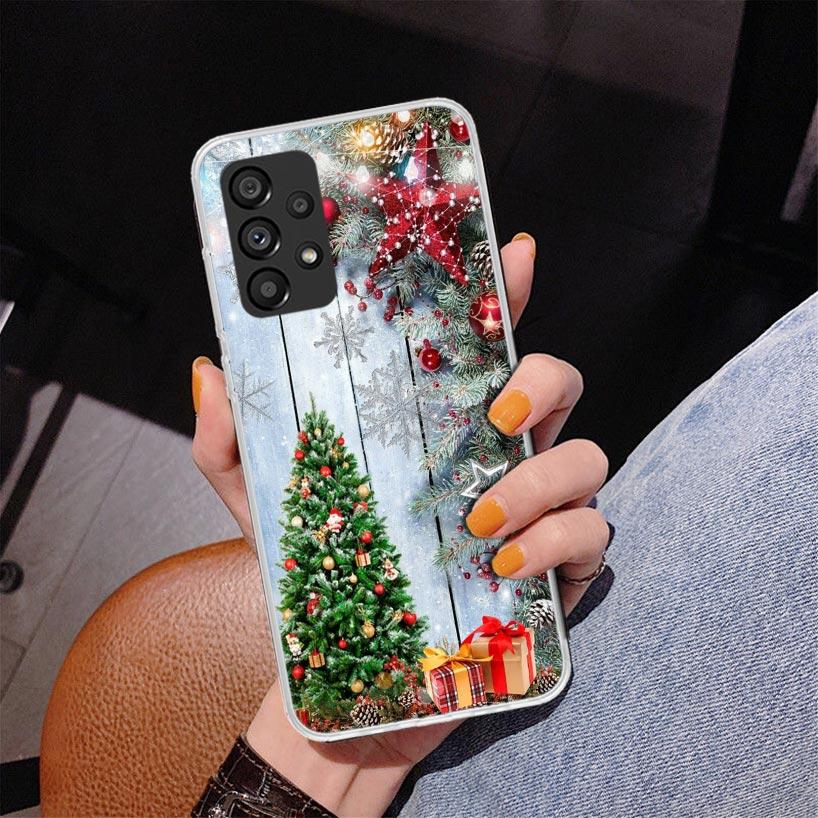 Merry Christmas Tree Snow Phone Case For Samsung Galaxy A17 A16 A15 A14 A13 A57 A56 A55 A54 A53 A37 A36 A35 A34 A33 A26 A25 A24