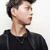 [Shinjuku Gin No Kura] Hammered Black Ring, Surgical Stainless Steel Necklace, Men's Pendant, Hypoallergenic