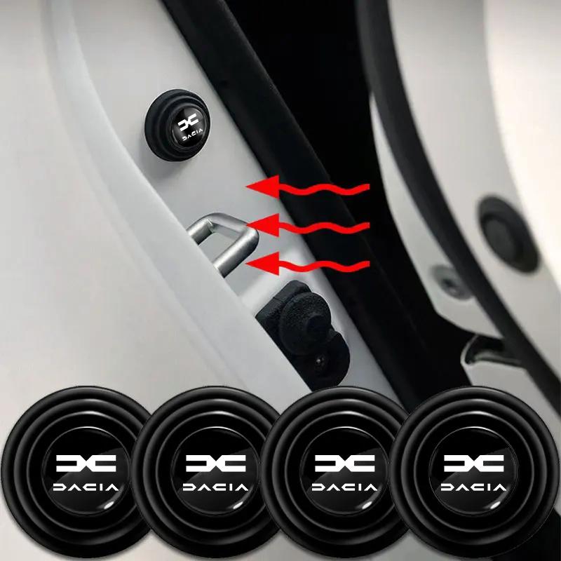 4Pcs Car Door Anti-shock Pad Anti-noise Buffer Gasket Auto Interior For Dacia Duster Logan Spring Sandero Stepway Lodgy Jogger