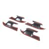 ABS Carbon Fiber Exterior Door Handle Bowl Cover Trim for Subaru Crosstrek 23-24