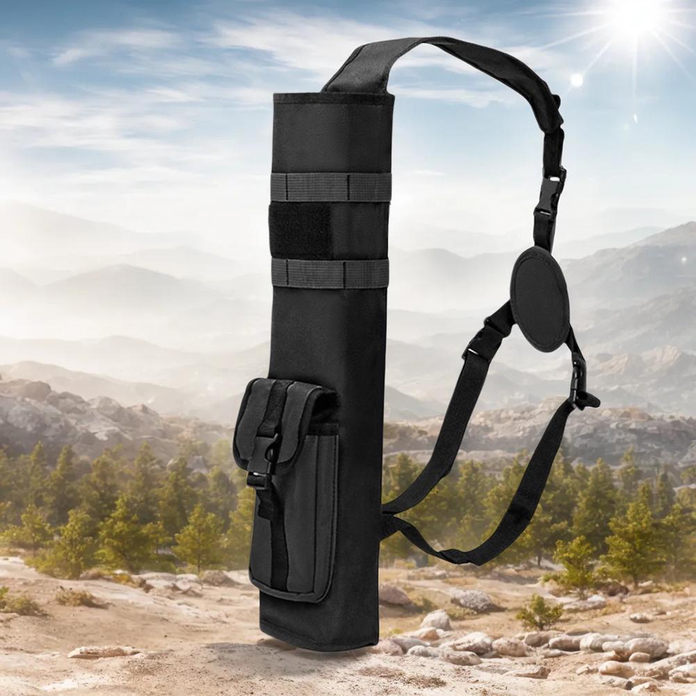 1-3PCS Archery Quiver Molle System Pocket Lightweight Arrow Holder Dual Use Adjustable Arrow Bag for Target Shooting Hunting