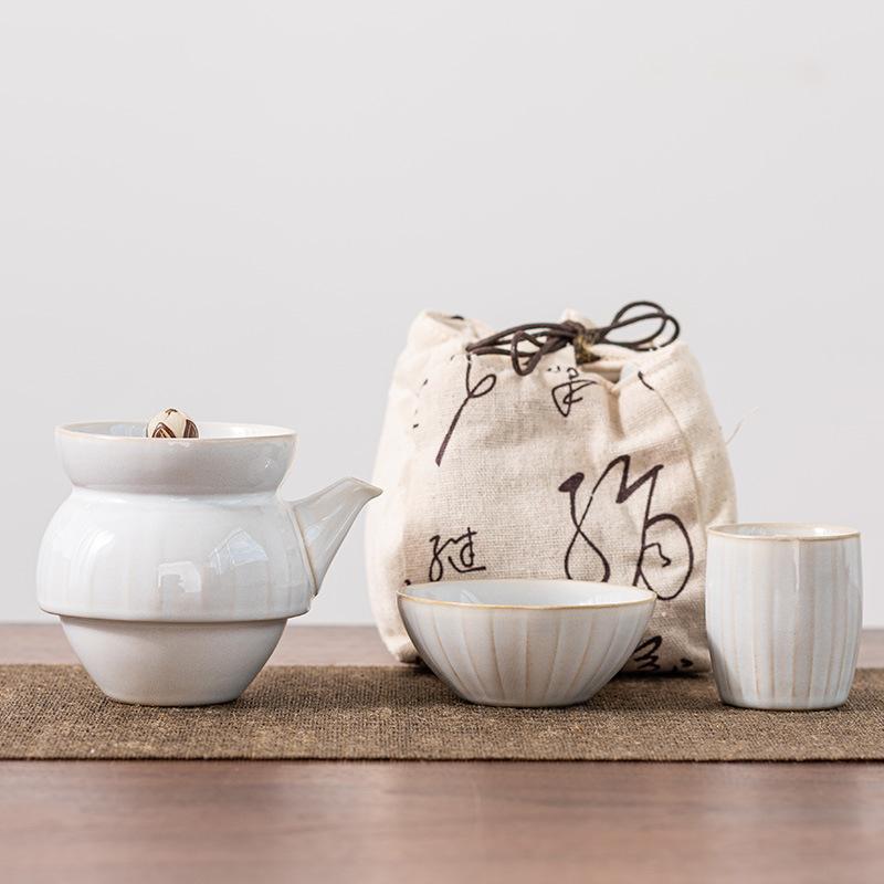 

Time comes and goes, Kuaike cup, one pot, two cups, hand-held pot, outdoor portable travel tea set, high-end gifts.