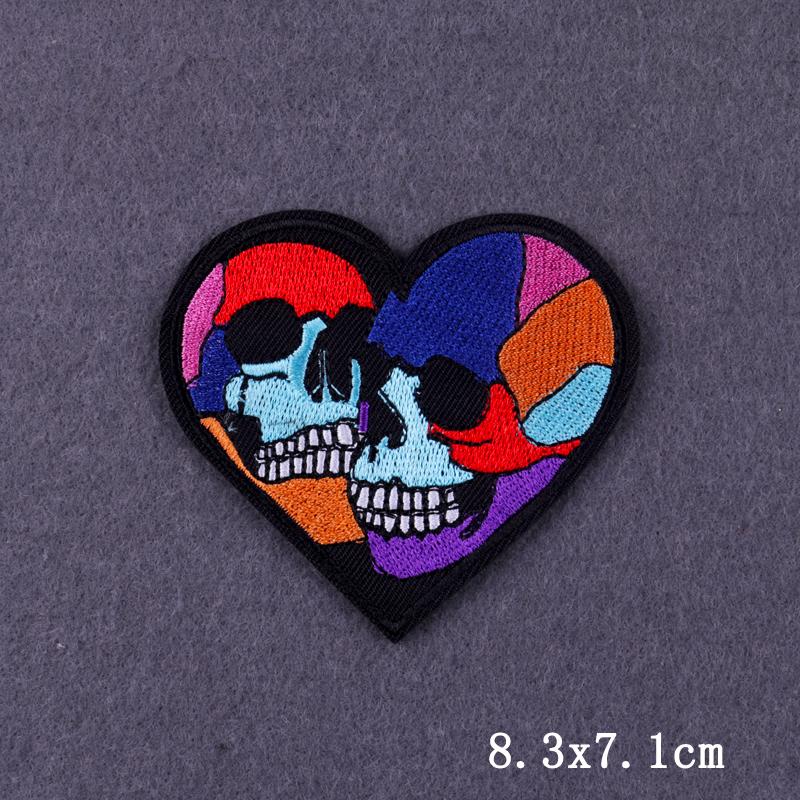 Flaschenpost Aufnäher Aufbügler Aufkleber Auf Kleidung Punk Totenkopf Bestickte Aufnäher Für Kleidung Hippie Aufnäher Für Kleidung DIY Klettverschluss