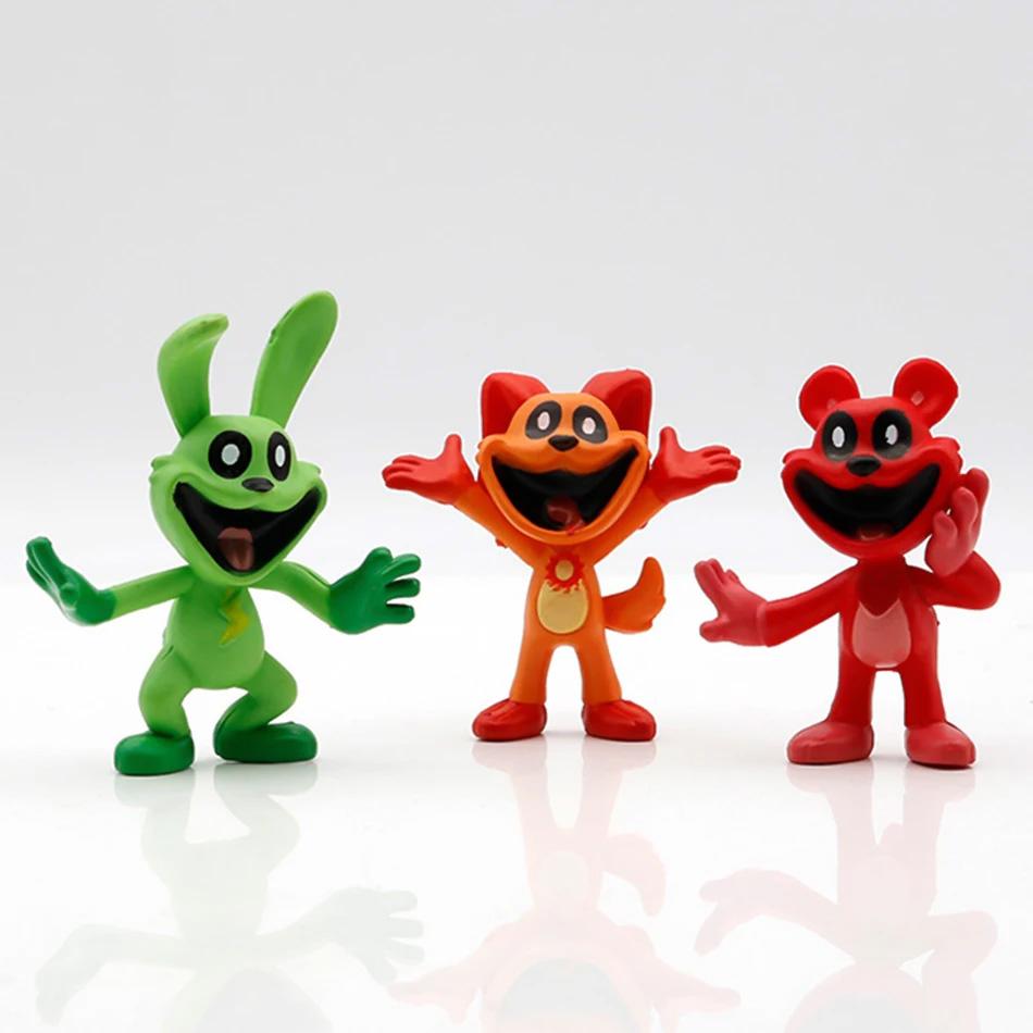 Set da 8 pezzi Figure S-m-iling Anime kawaii Bambola Catnap Modello in PVC Giocattolo Catnat Decorazione da Scrivania Regali di Compleanno per Bambini