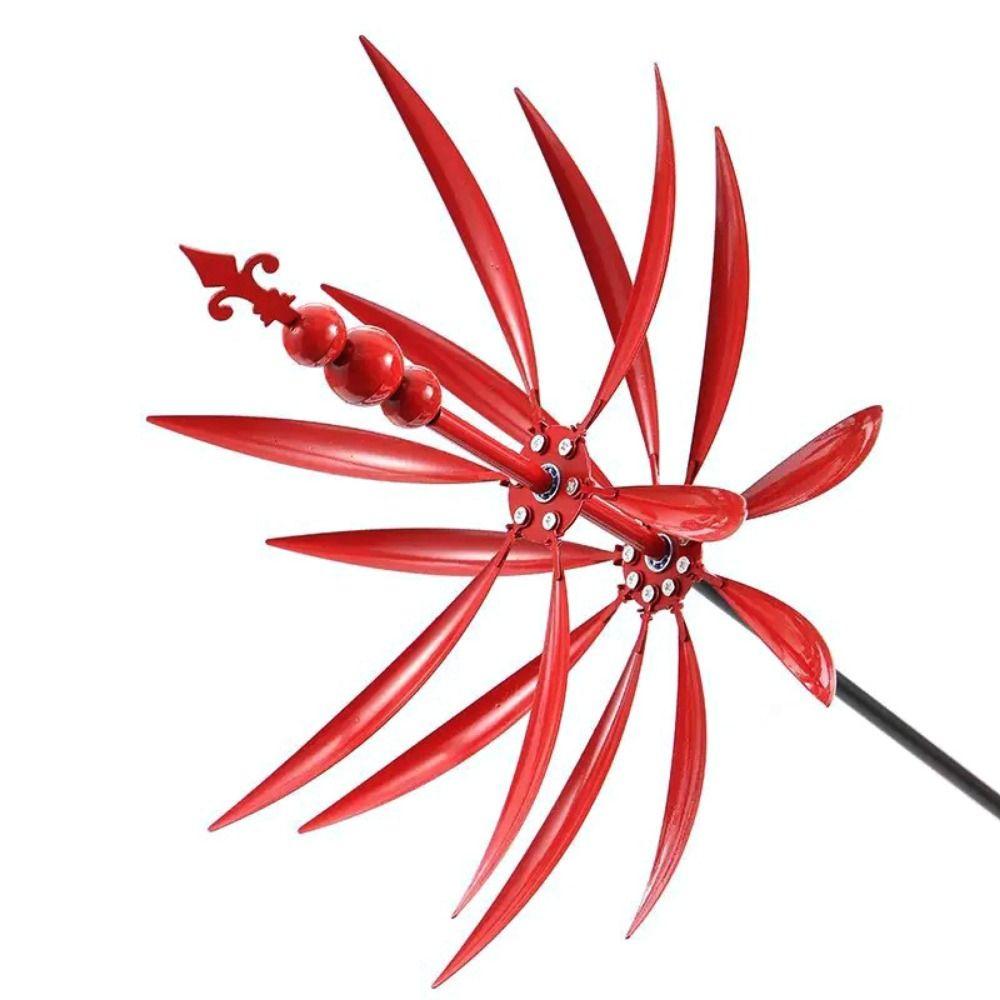 Multistyles Wind Spinner Metal Outdoor Rotating Courtyard Windmill