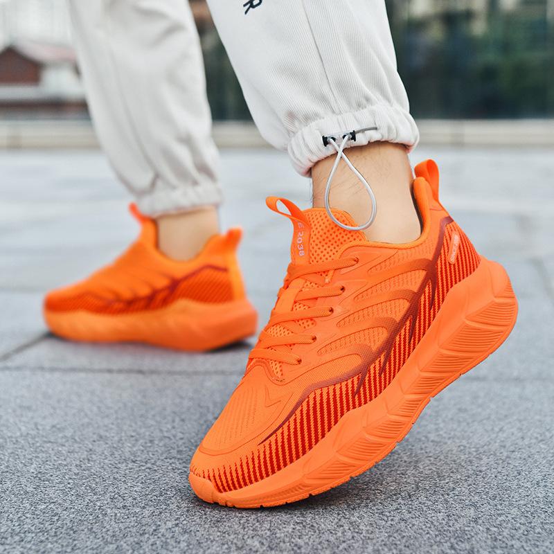 Outdoor Running Shoes Men's Autumn Mesh Breathable Marathon Jogging Shoes Fashion Shock Absorption Men's Casual Sports Shoes