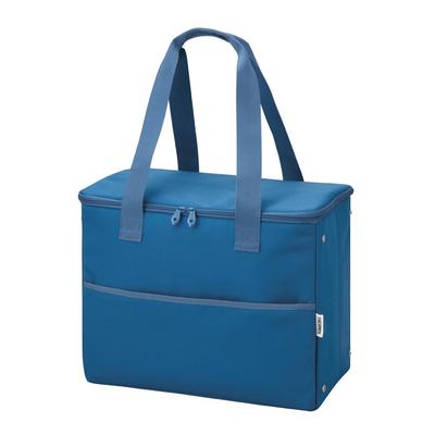 Thermos Cooler Shopping Bag 25L Blue Insulation Structure Foldable and Compact Box Type Large Capacity Model BL 4-layer RFI-025
