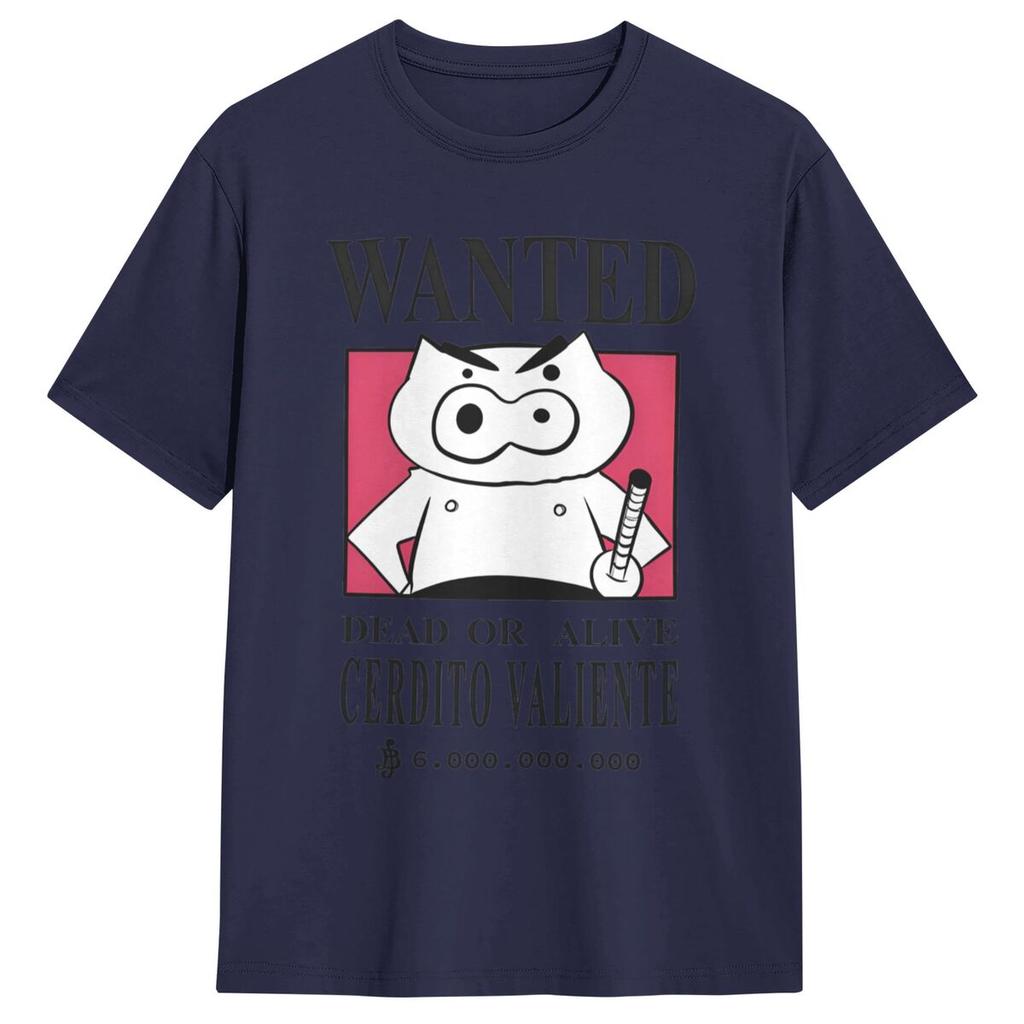 WANTED BRAVE PIG Crayon Shin Chan T Shirt Adult Vintage Cotton T-Shirts Summer Comfortable Tee Shirt Loose Big Size Tops
