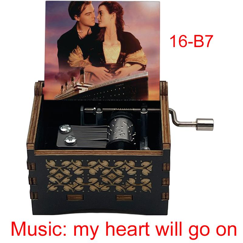 Titanic Classic Love Romantic Movie My Heart Will Go On Wooden Music Box 18 Note Melody Couple Girlfriend Anniversary Gift 3