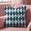 Argyle Texture Cushion Cover MultiScene Pillow Cover for Home  Car  Reversible Soft  Durable for Daily Use