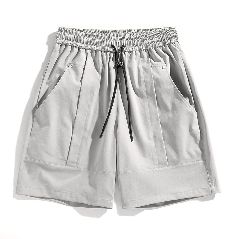 Summer Men's Workwear Shorts, Loose Straight Leg Casual Sports Shorts, Versatile Cropped Shorts