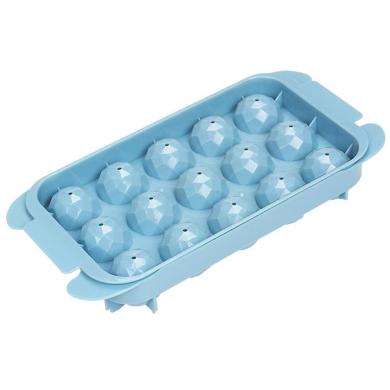 Spherical Ice Cube Tray - DIY Ice Ball Mold for Household Refrigerators синий