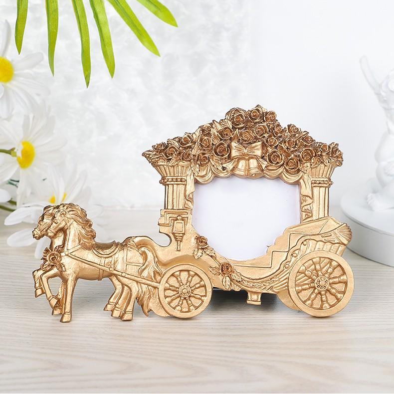 Kutschen-Fotorahmen Exquisit und langlebig Feuchtigkeitsbeständig und rostfrei zur Präsentation von Fotos und Heimdekoration