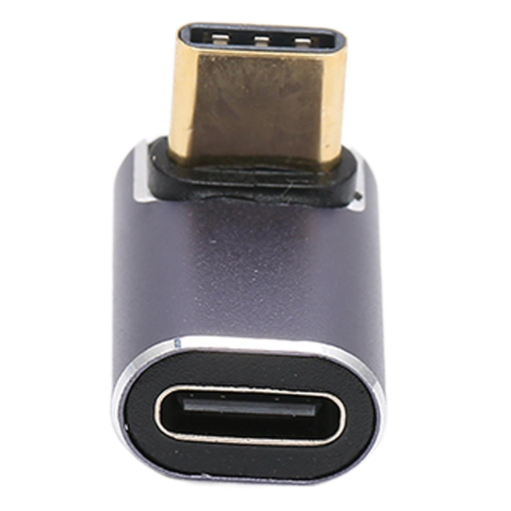 Type C Female to Male Right Angle Adapter 40GB 8K At 120Hz 100W Type C Adapter for Type C Devices Type C Female to Type
