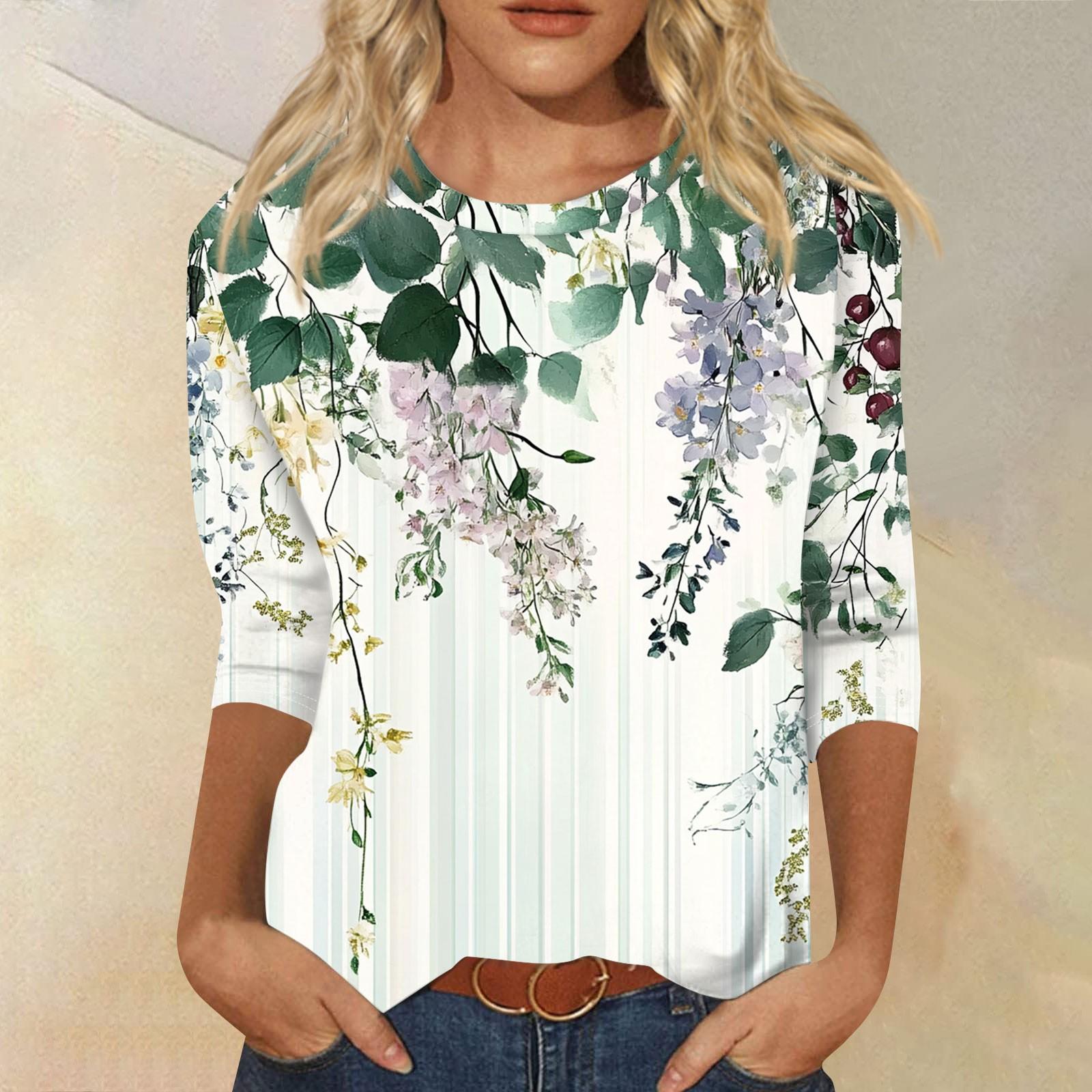 

Женский модный повседневный пуловер с воротником три четверти и принтом XXXL