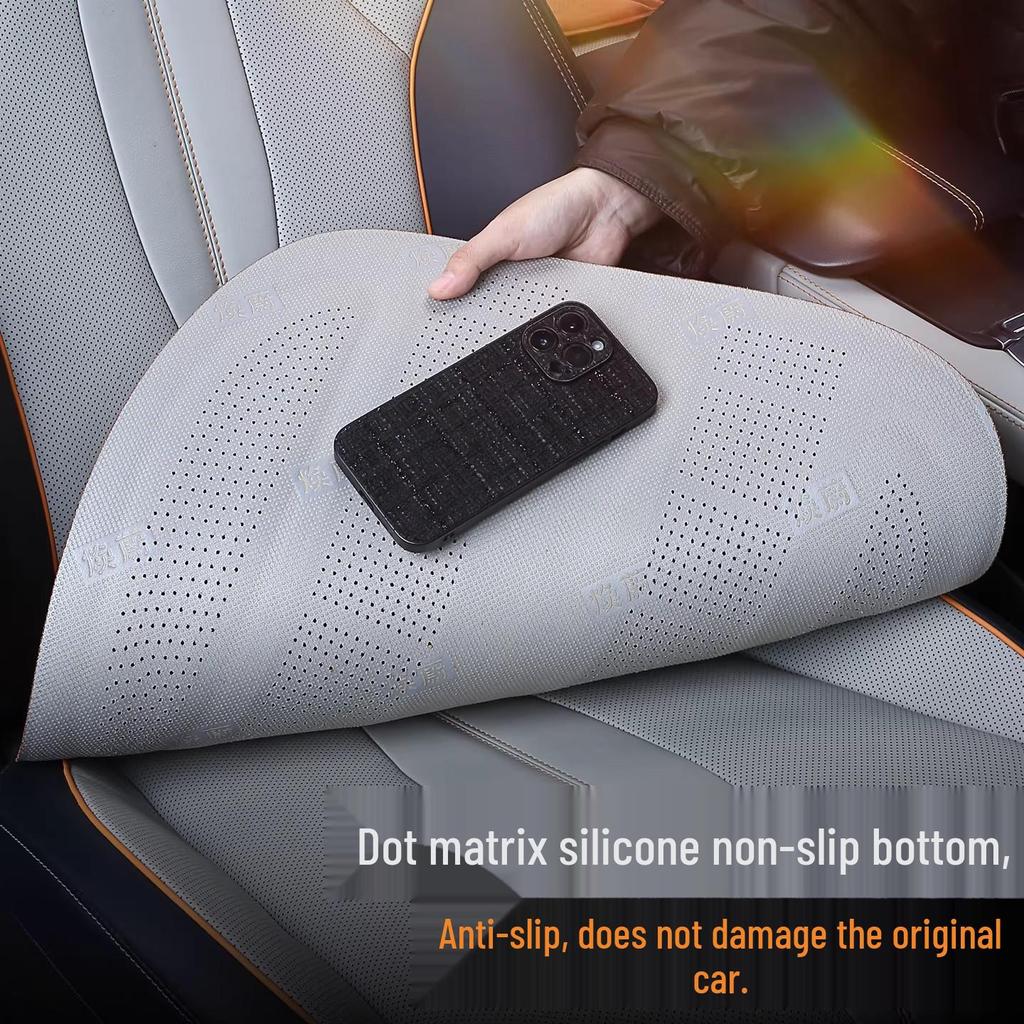 Universal Breathable Lambskin Suede Car Seat Cushion for All Seasons