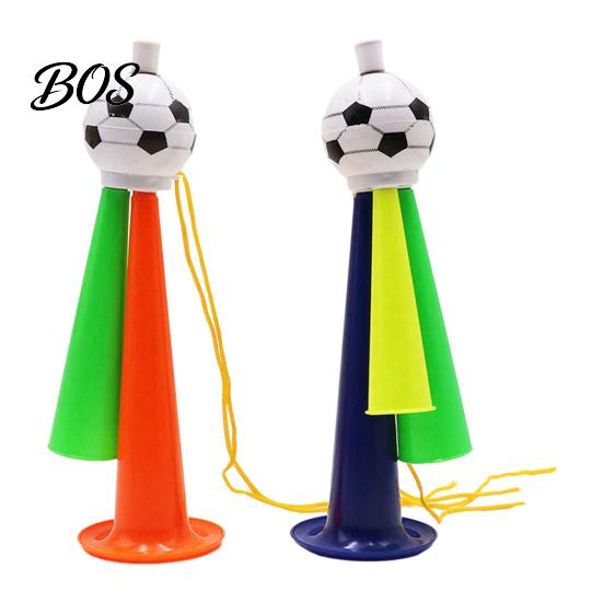 Soccer Fan Horn 2Pcs Cheering Horn, 3 Tone Sports Noise Maker, Stadium Toy Handheld Football Trumpet for Game Day, Party Accessory Kids