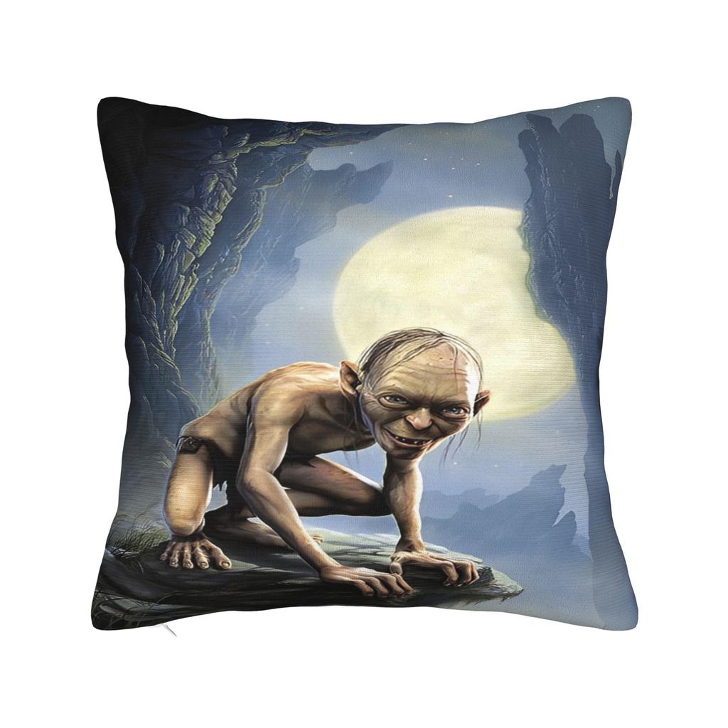Warm Sofa Lords Rings Gollum Decorations Pillowcase Merch  Pillow Covers Zipper Multi Size