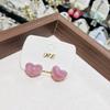 Shine Cute Marine Heart Earrings New Trend Boho Atomic Love Heart Stud Earrings Fashion Jewelry for Women