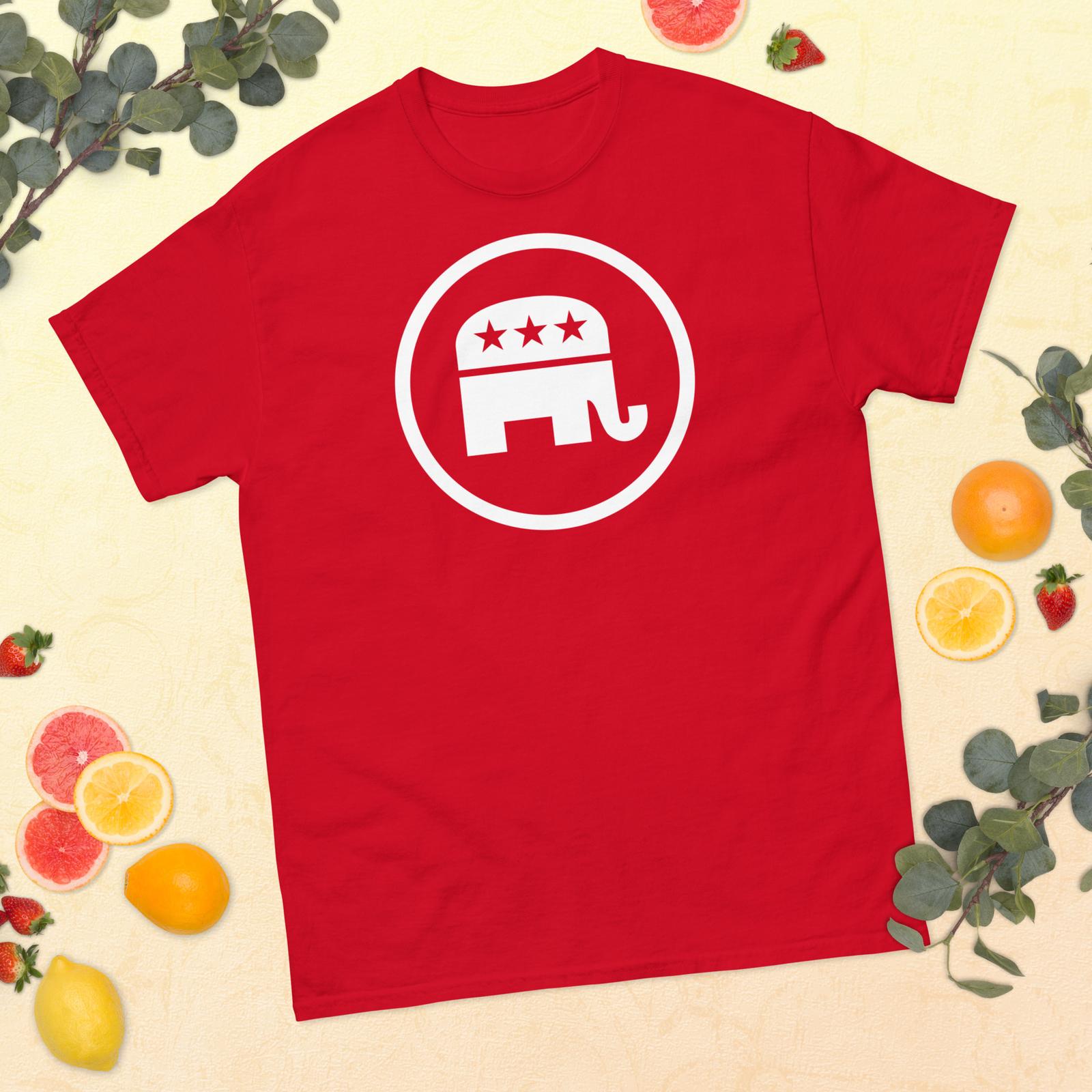 

Republican Logo Vote Red Unisex T-Shirt Mens Womens Tees Top 4XL