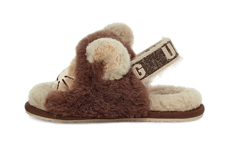 UGG FLUFF YEAH Stylish Sandal Chocolate Children Aged 3 7 Years Old 1127712T-SCLT 22