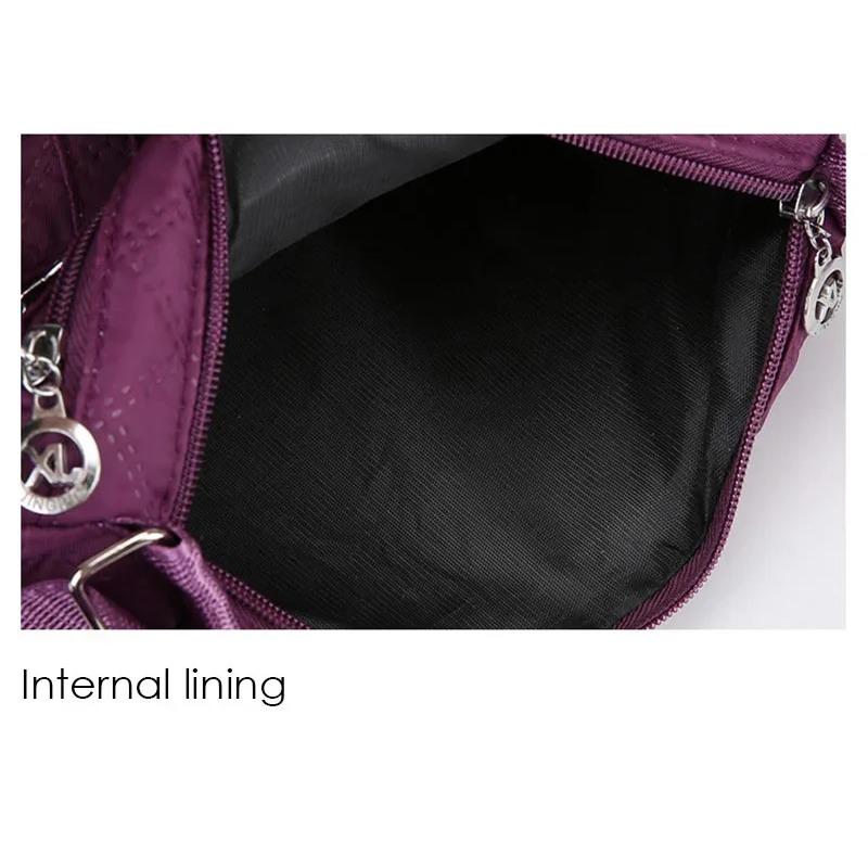Borsa a tracolla da donna di grande capacità impermeabile resistente all'usura con tasche multiple per pendolarismo e tempo libero all'aperto