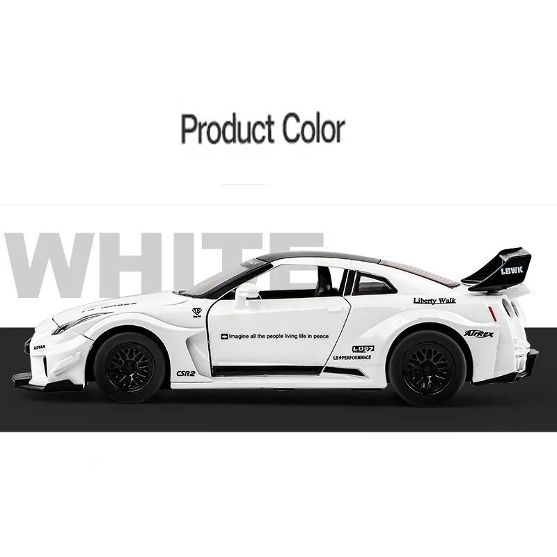1/32 Scale Simulation Nissan GTR CSR2 Miniature Car Model Metal Diecasts & Toy Vehicles Alloy Decoration Education Toy Children Boy Toys Gift