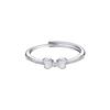 925 Sterling Silver Jewelry Simple Bowknot Open Finger Rings for Women Wedding Party Jewelry for Girls Friend Gift