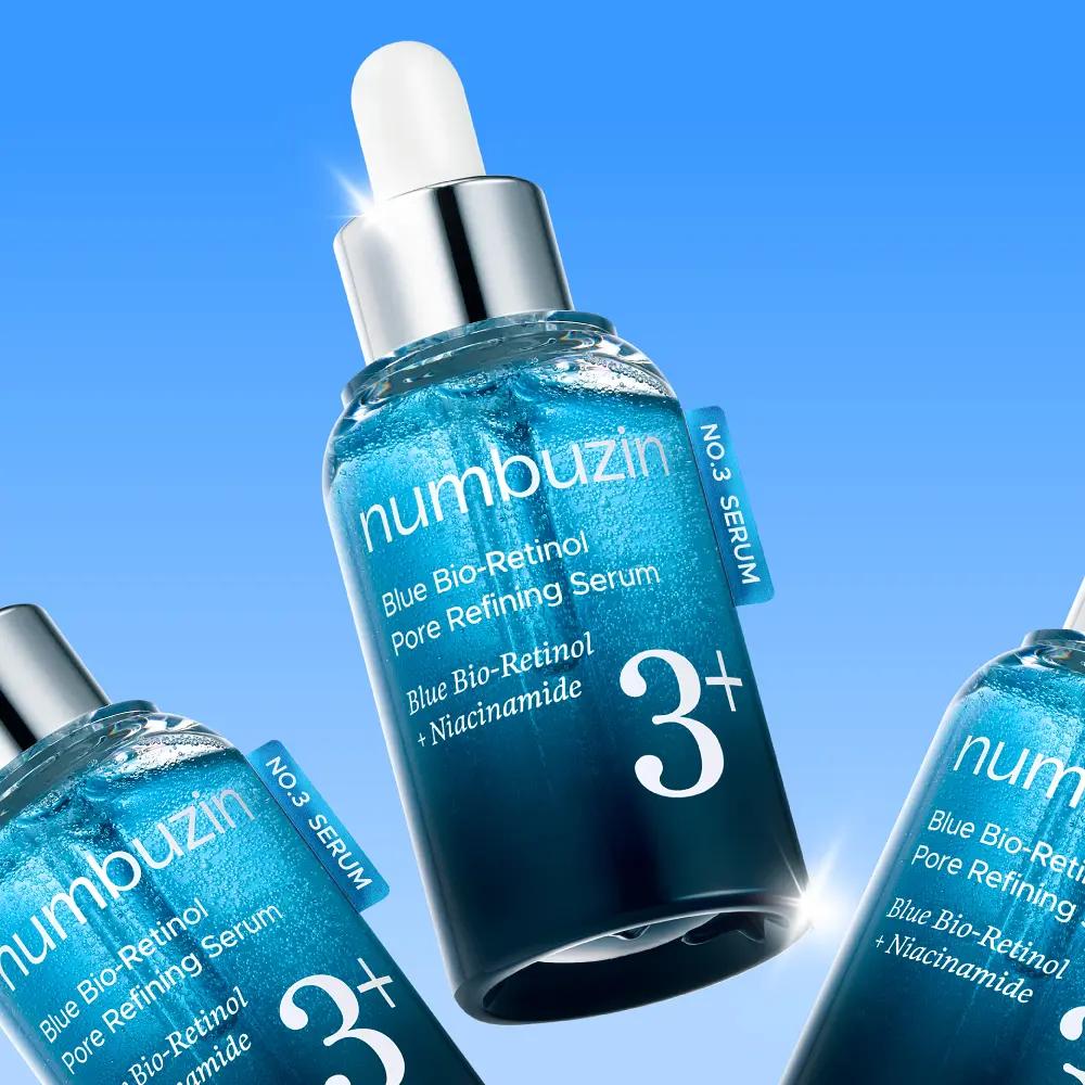 Numbuzin No.3 Blue Bio-Retinol Pore Refining Serum 30ml, Korean
