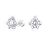 Dragon Claw Zirconia Stud Earrings for Nails of The Ear Hole - Men's Flash Diamond Ear Bar Studs - High-End Earpiece Studs Ear Jewelry
