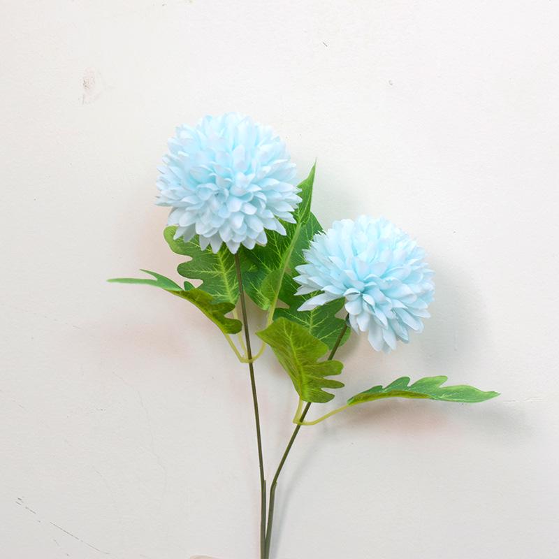 Hydrangea & Dandelion Artificial Bouquet with Hyacinth Double Heads - Decorative Flower Arrangement