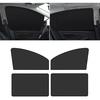 4 PCS Car Side Window Sun Shade, 24.40In X 18.89In X 12.99In Front Window Sun Protection, 31.49In X 18.89In Rear Window Heat Ulation, Universal