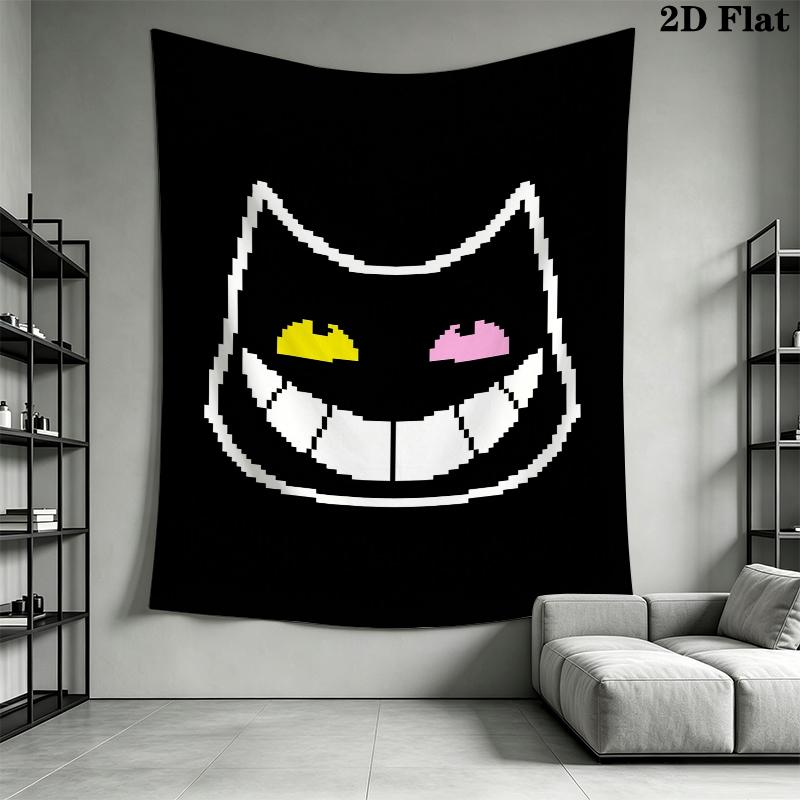 Deltarune Wall Tapestry Aesthetic Wall Hanging Printed Fabric Blanket Decorative Tapestries for Bedroom Living Room Home Decor