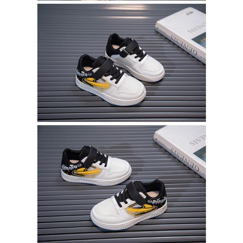 Boys Shoes Spring and Autumn Mesh Surface Breathable Children's Shoes Boys Casual Shoes New Soft Soled Non-slip Boy Board Shoes