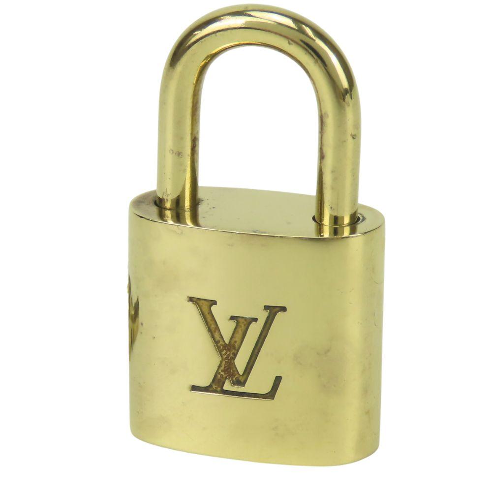 Used LOUIS VUITTON Cadena Key set No.315 metal gold padlock