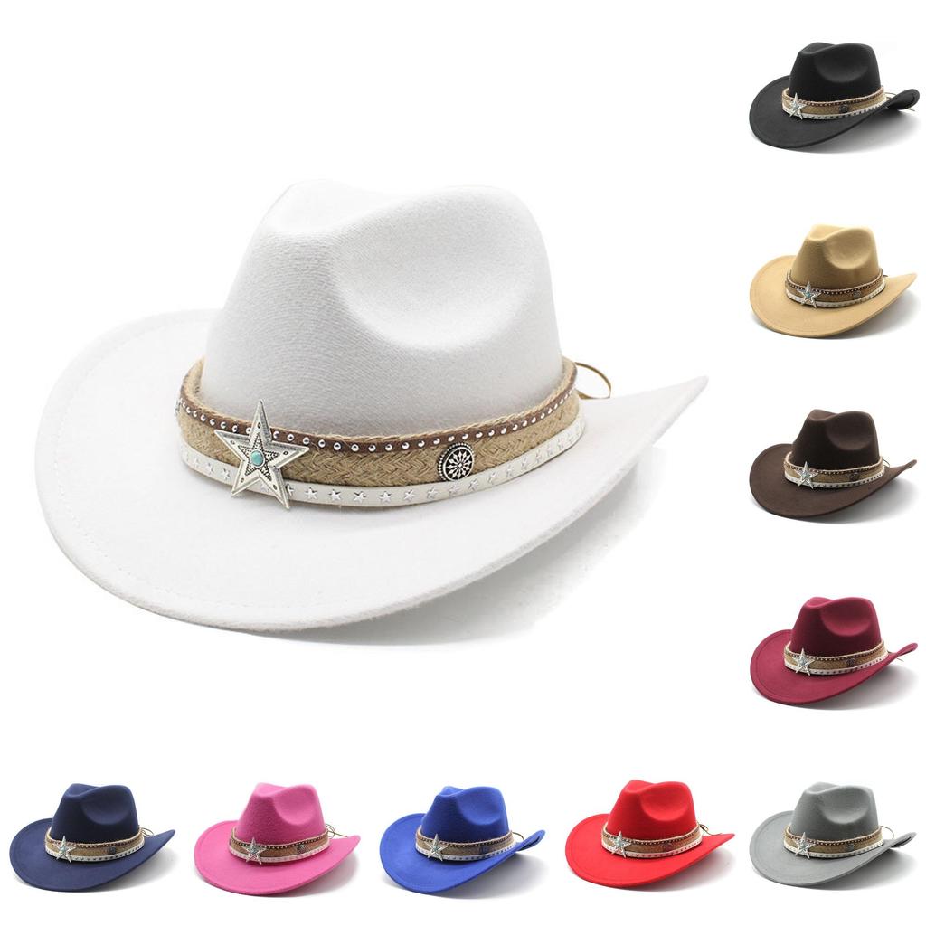 Classic Wool Felt Fedora Hat With Wide Brim For Summer Stylish Men Women