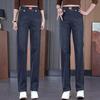 High Waist Slimming Loose Straight Leg Jeans for Women - Spring & Autumn 2025 Fashionable Wide Leg Pants