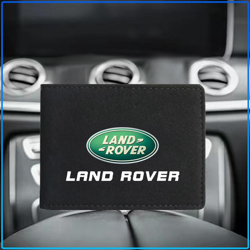 PU Leather Credit Card Case Car Driving Documents Protective Case For Land Rover Freelander 2 L2 L319 L462 LF Range Sport Evoque L322 Discovery 2 3 4