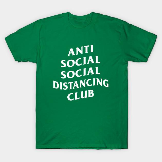 Unisex Fashion TShirt Antisocial Social Distancing Club Print TShirt Plus Size S-5XL T-Shirt 100%Cotton Tops O Neck Short Sleeve Tees