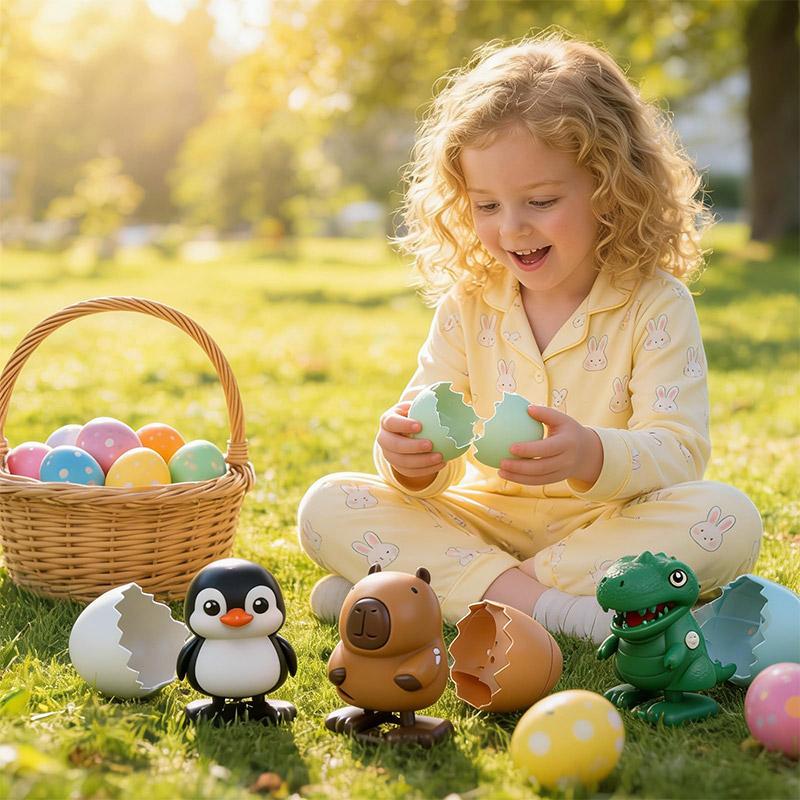New Jumping Egg Cute Beast Clockwork Dinosaur Twisted Egg Cute Shape Toys Is Suitable For The Creative Funny Children's Toys