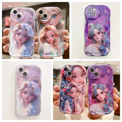 Cute Silicone Case for Infinix Note 30 Pro Hot 50i 60i Tecno Spark 10 Pro Spark Go 2 Itel A50 A60 A70 Funda Princess Girls Cover Soft TPU Phone Bumper