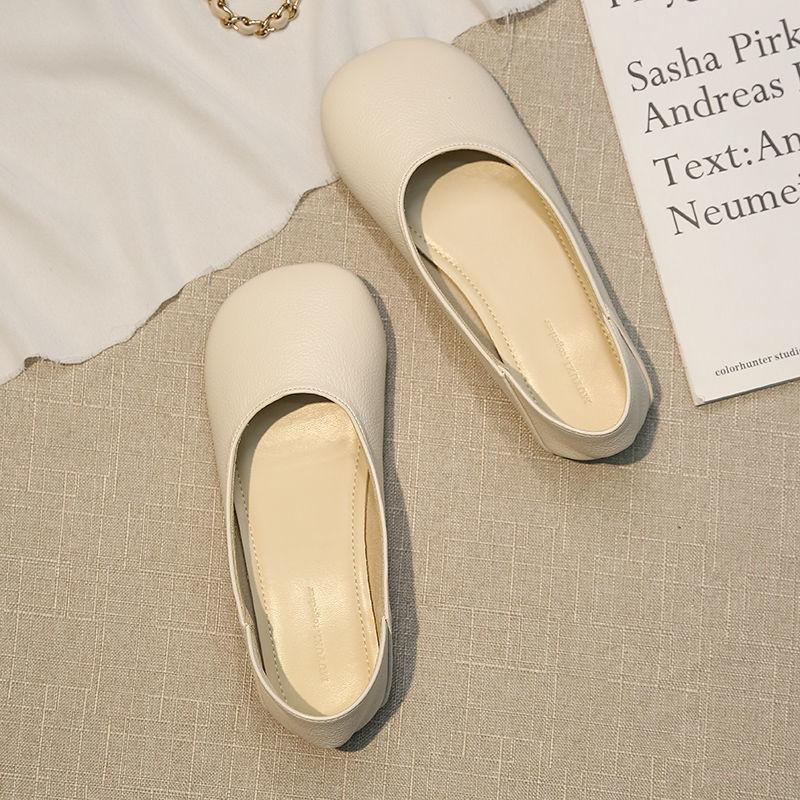 Women's French grandma shoes Women's 2025 spring and autumn new Korean version versatile student flat bottom shallow mouth single shoes retro squar