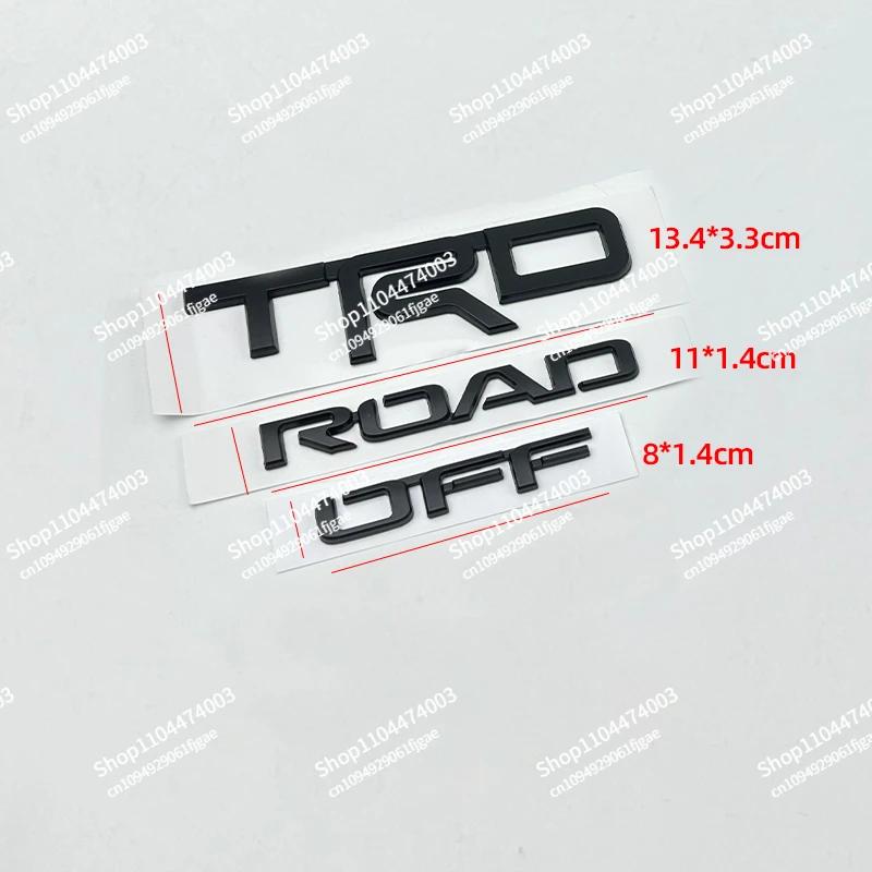 Suitable for Toyota 4RUNNER TRD Matte Black Letter Badge Replacement Self-adhesive Back AC9