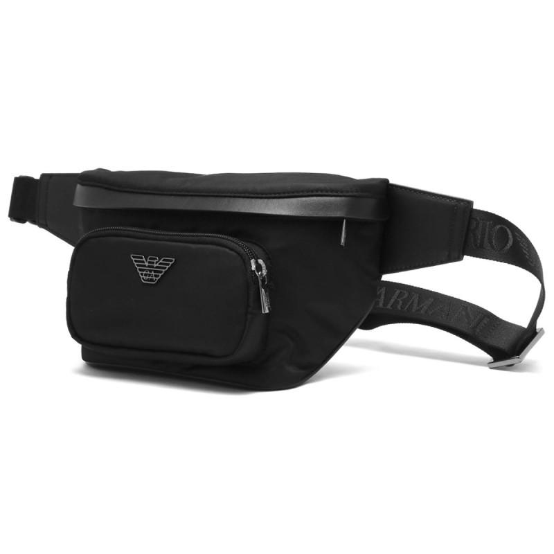 Emporio Armani impressive men's waist bag black