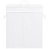 VidaXL Panier à linge avec 2 sections bambou blanc 100 L 320744